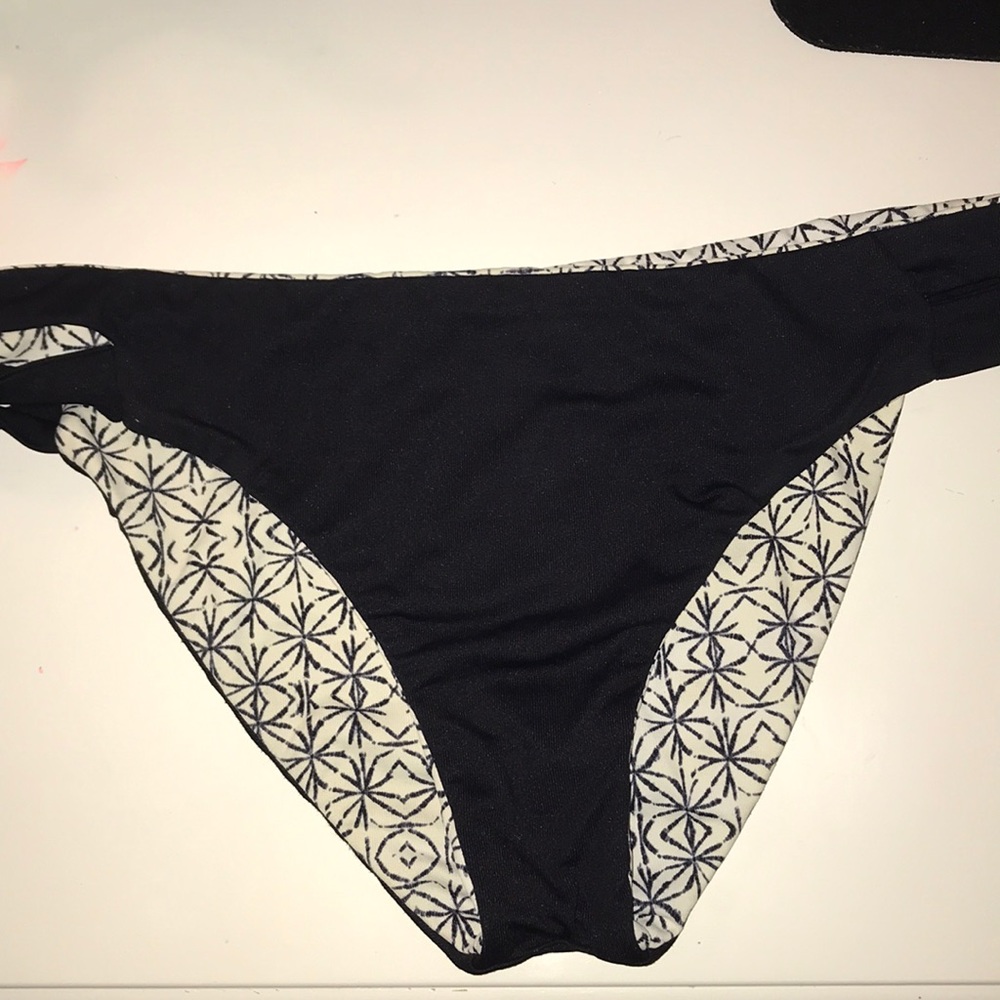 Black reversible bikini bottoms